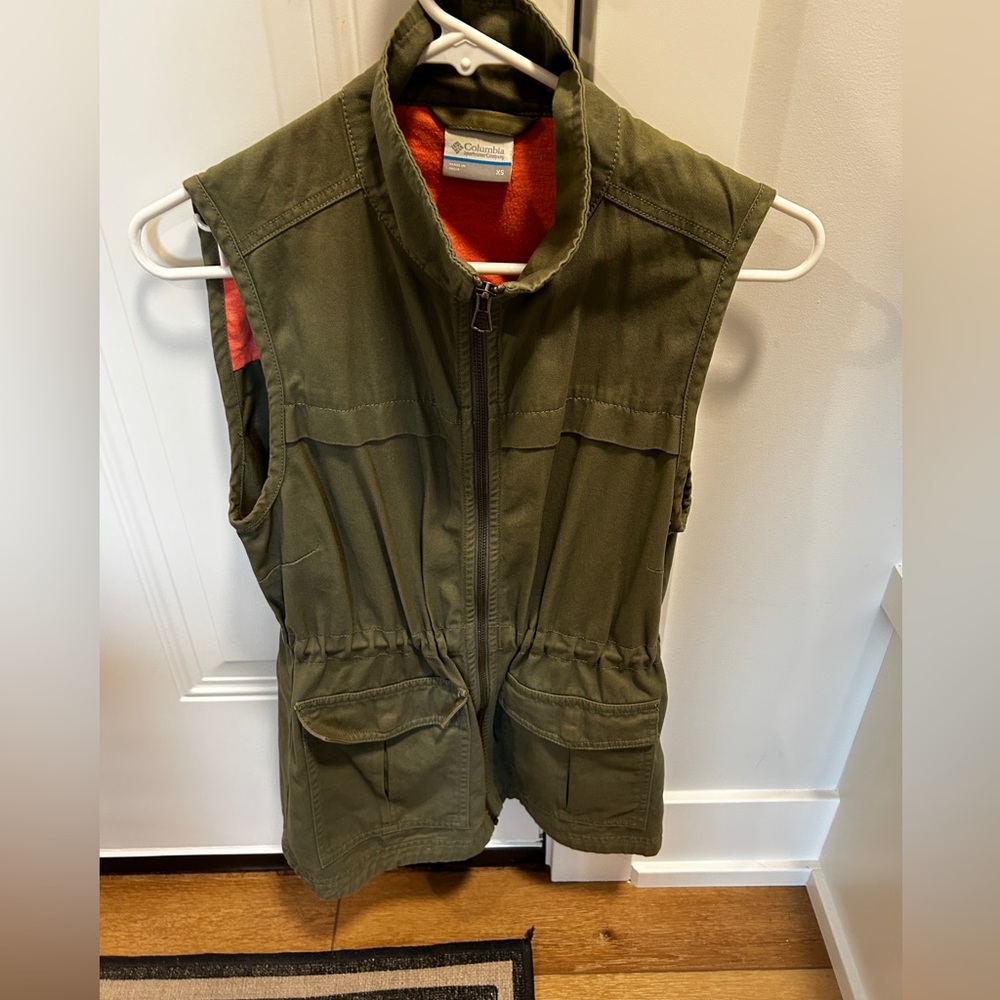 Canvas Green Columbia Vest